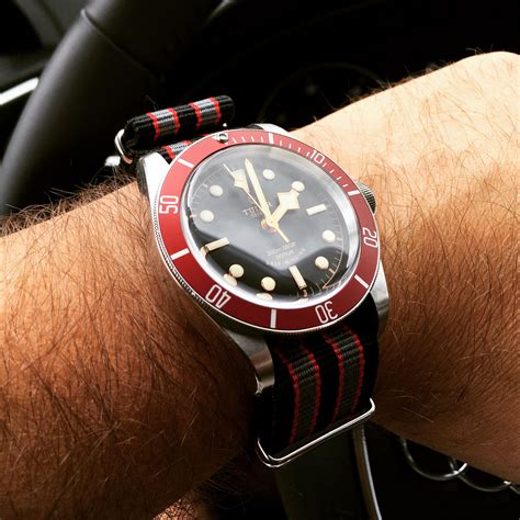 tudor black bay red nato